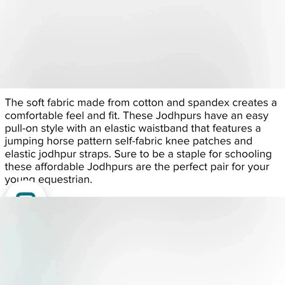 TuffRider Schooler Cotton Black breeches size 28 - Picture 9 of 10